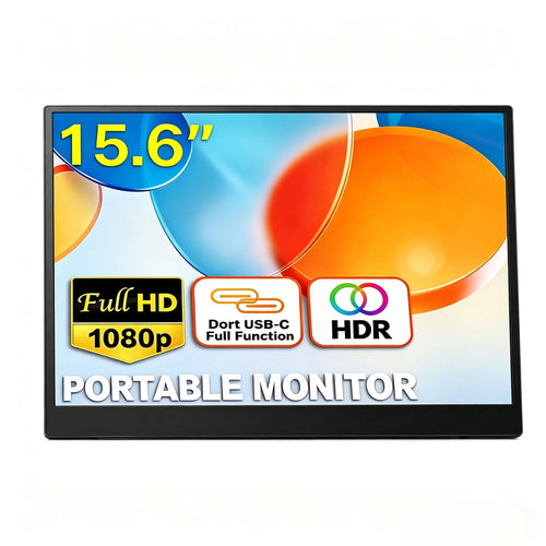 15.6 inch FHD Portable Gaming Monitor 1080P Travel Monitor Second External Screen for Laptop PC PS4/5 - Velvet Haven