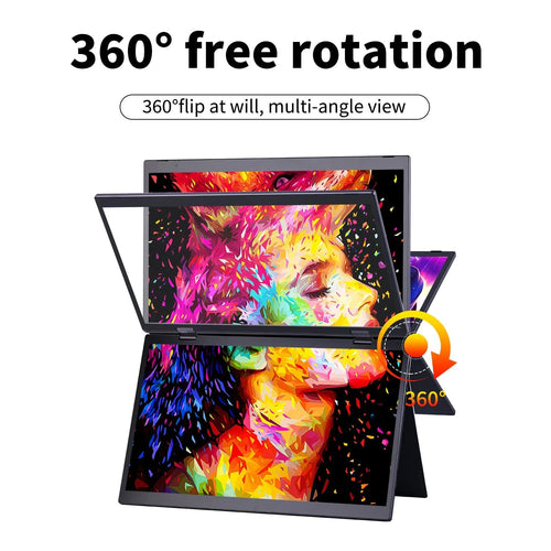 15.6 Inch Portable Monitor Dual Screen 1080P IPS External Second Screen for Mac Laptop PC Switch2 Xbox PS4/5 Xbox Ship From US - Velvet Haven