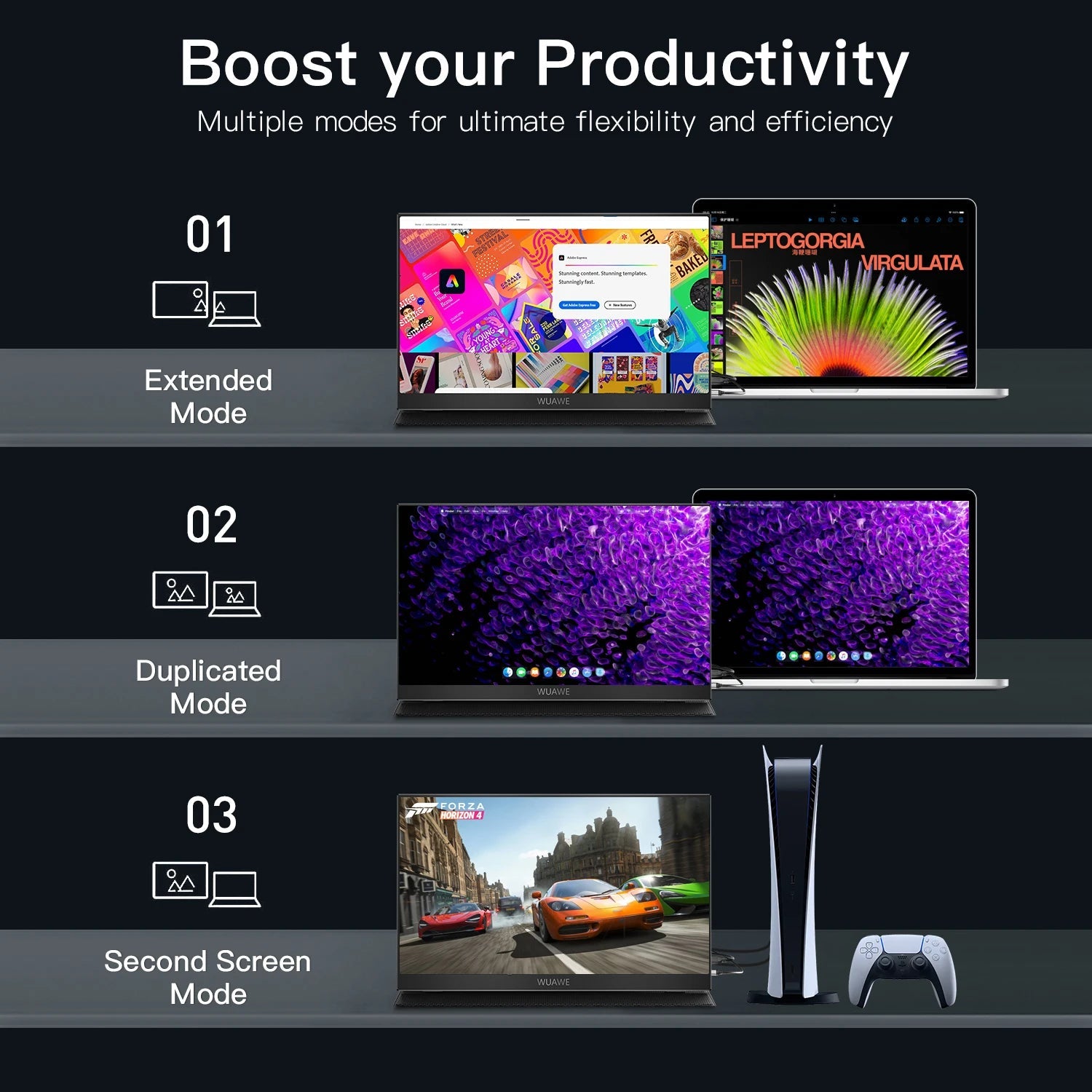 15.6 inch Portable Monitor for Laptop, 1080P 72 NTSC 100 sRGB USB C HDMI Travel External Second Computer Screen with HDR - Velvet Haven