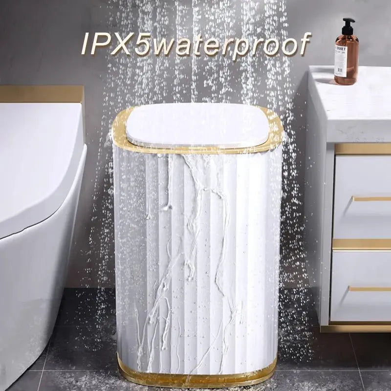 15L Smart Home Automatic Sensor Trash Can Kitchen Wastebasket Garbage Bins Bathroom Toilet Living Room Automatic Sensor Dustbin - Velvet Haven