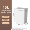 15L Smart Sensor Trash Can Electronic Touchless Intelligent Waterproof Garbage Bin for Kitchen Bathroom Home Cleaning Accessory - Velvet Haven