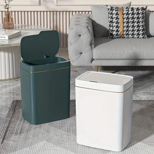 15L Smart Sensor Trash Can Electronic Touchless Intelligent Waterproof Garbage Bin for Kitchen Bathroom Home Cleaning Accessory - Velvet Haven