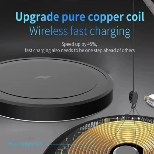 15W Magnetic Wireless Charger for iPhone with USB-C Cable - Velvet Haven