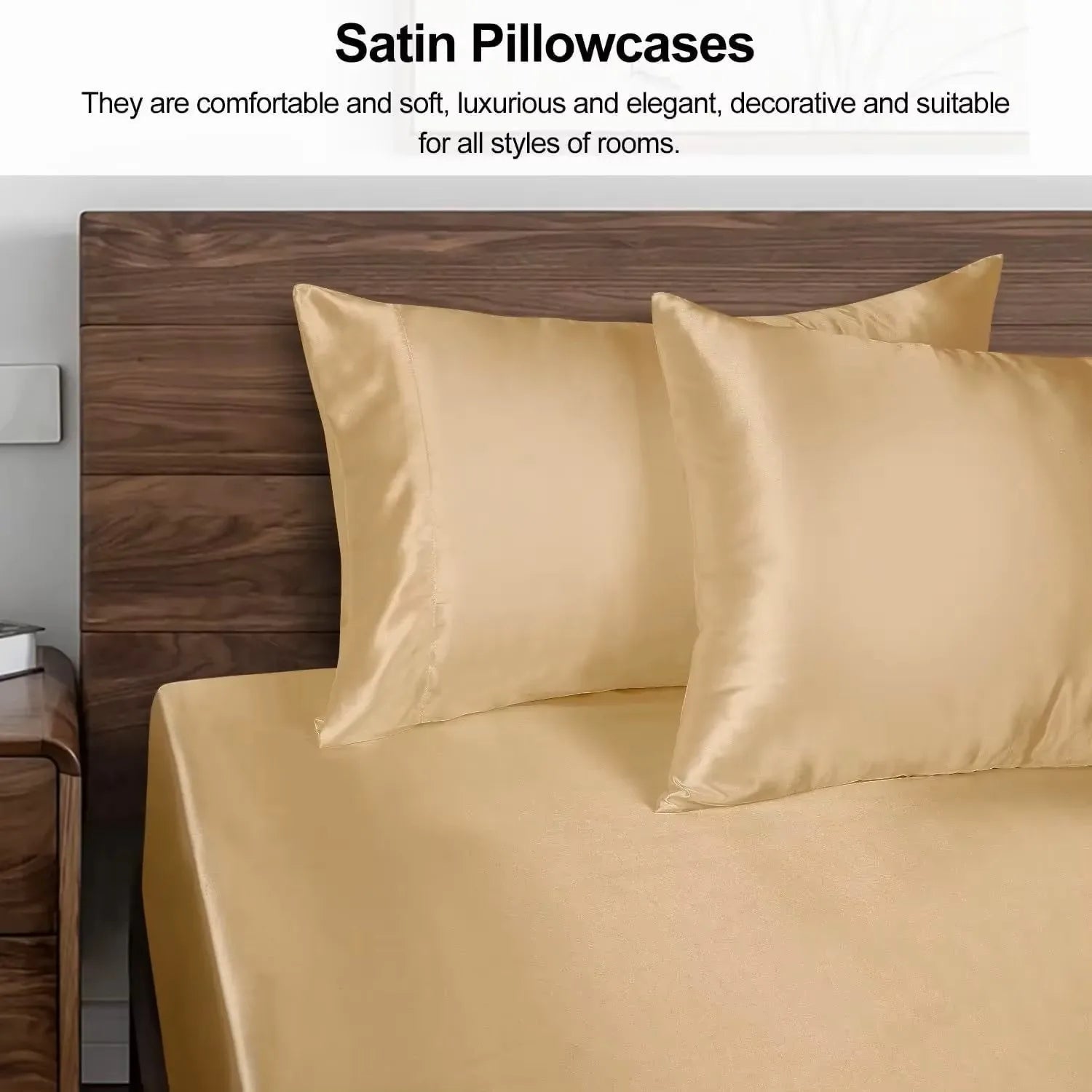 1PC Satin Pillowcase for Hair Similar to Silk Pillow Cases for Skin, Silky & Soft Pillow Covers, Gifts for Her or Him - Velvet Haven