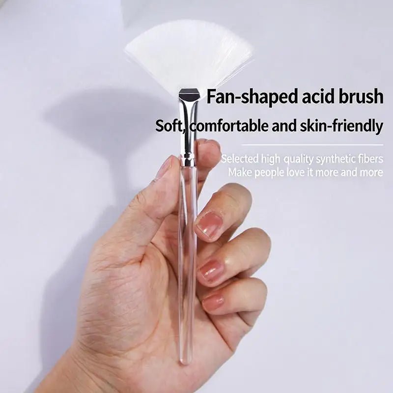 1Pcs Fan-Shaped Makeup Brush Facial Mask Brush Soft Applicator Brushes Facial Beauty Tool DIY Tool - Velvet Haven