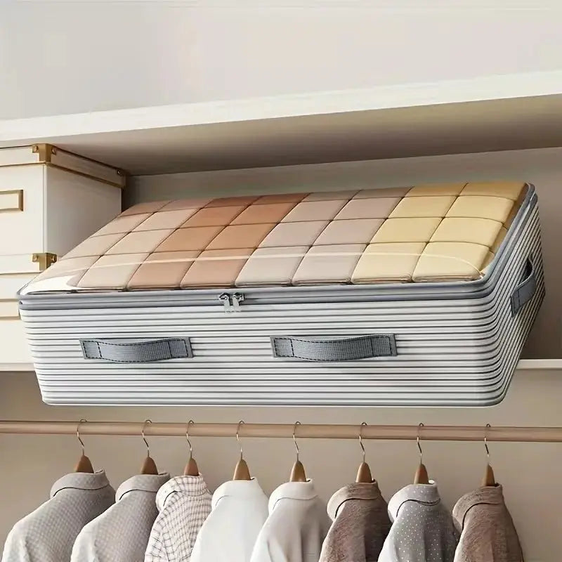 1pcs Under-bed storage box for home use, drawer-type storage bags for quilts and clothes, transparent foldable quilt bags for under bed - Velvet Haven