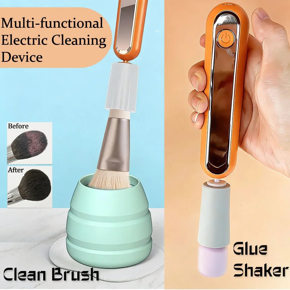 2-in-1 Electric Lash Glue Shaker & Makeup Brush Cleaner - Velvet Haven