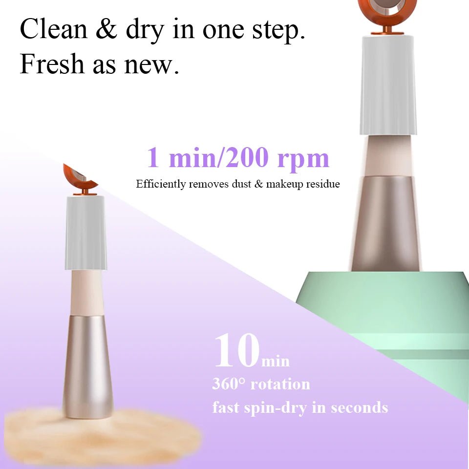 2-in-1 Electric Lash Glue Shaker & Makeup Brush Cleaner - Velvet Haven