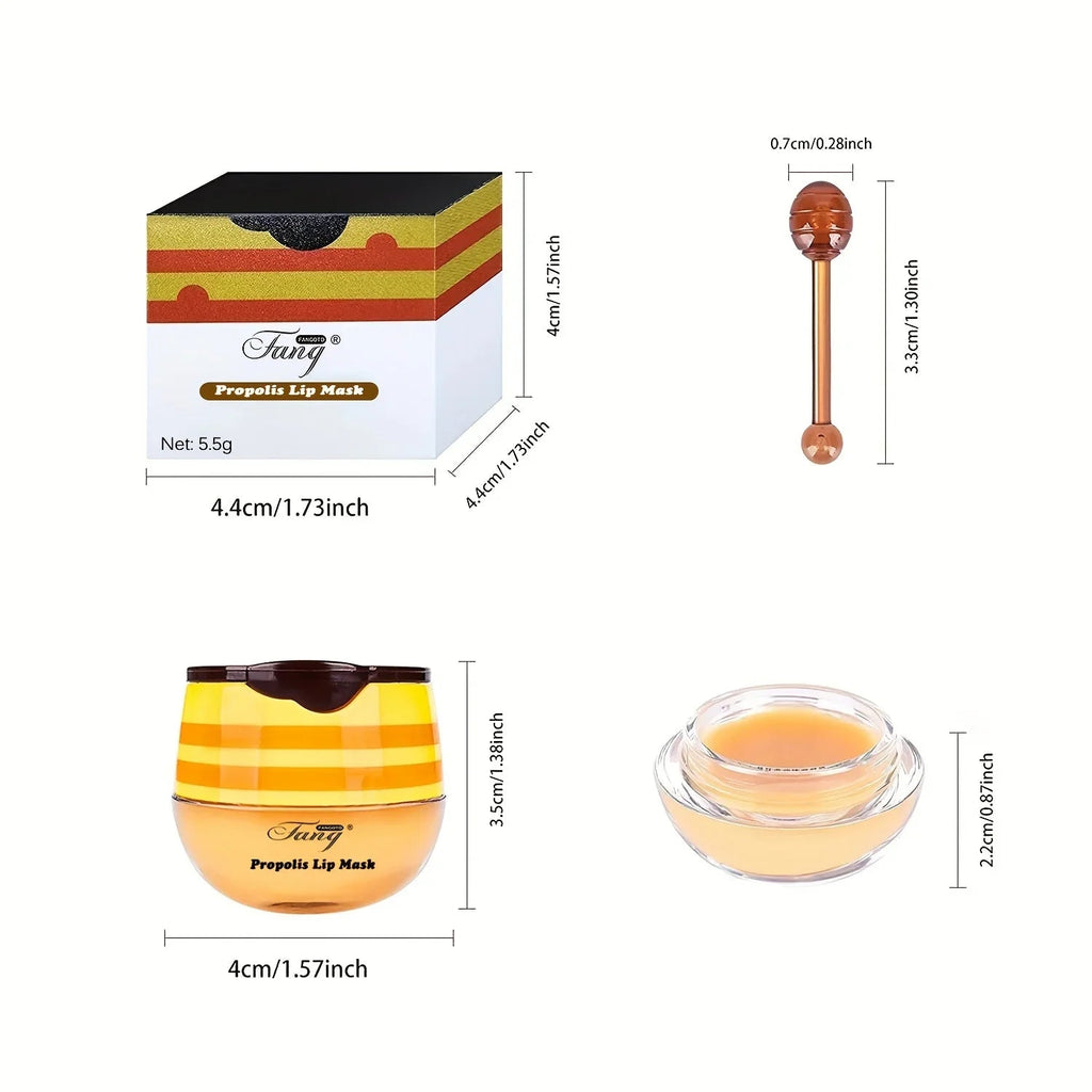 2 Pack Bee Balm Lip Balm, Exfoliating & Hydrating & Prevention Dry and Cracked Lip Scrubs Lip Sleeping Mask Reduces Lip Lines - Velvet Haven