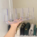 2-Pack Clear Acrylic Handbag Organizers - Space-Saving Closet Racks for Purses & Wallets - Velvet Haven