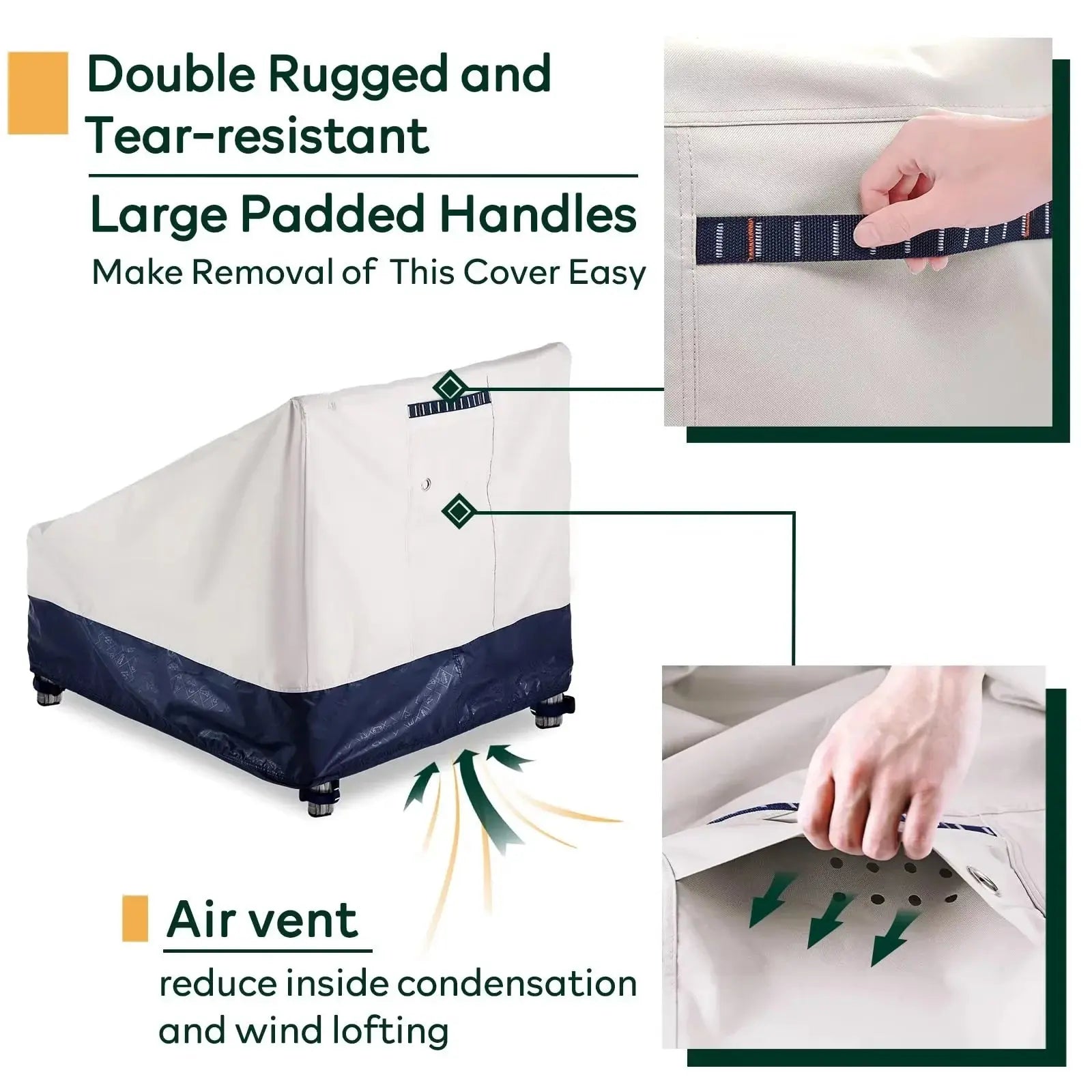 2 Pack Outdoor Chair Covers 100% Waterproof Patio Furniture Covers Protector 600D Oxford Heavy Duty Lawn Garden Furniture Cover - Velvet Haven