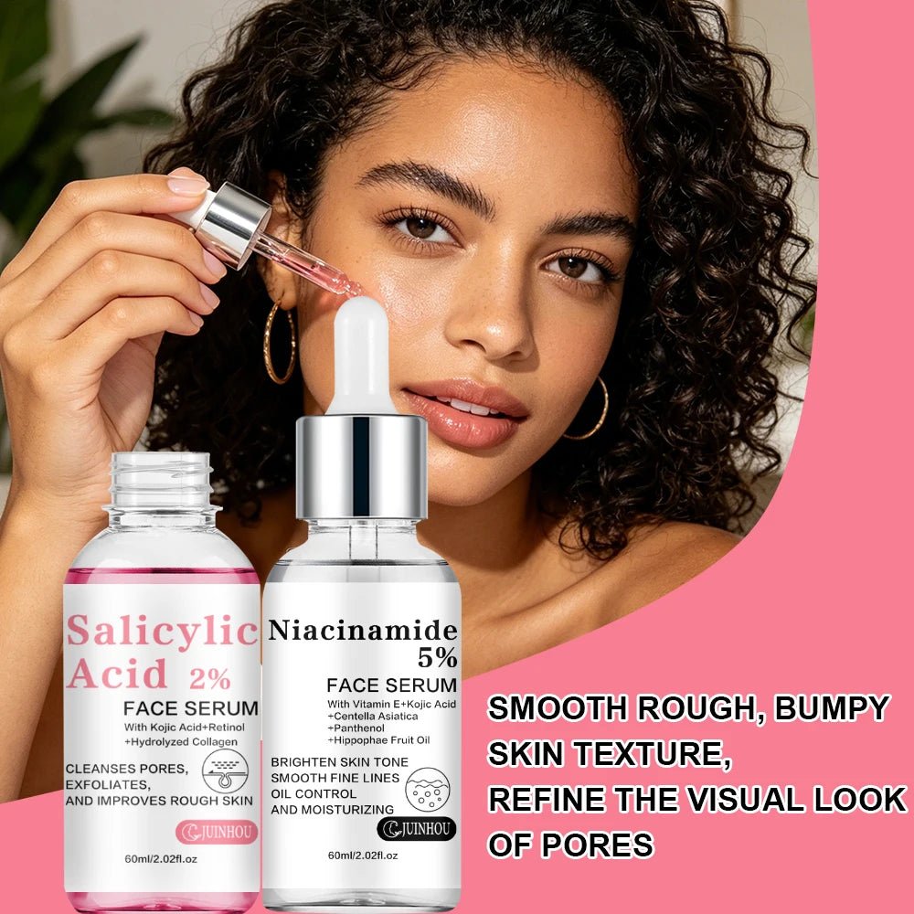 2-Piece 5% Niacinamide & 2% Salicylic Acid Face Serum Set - Velvet Haven