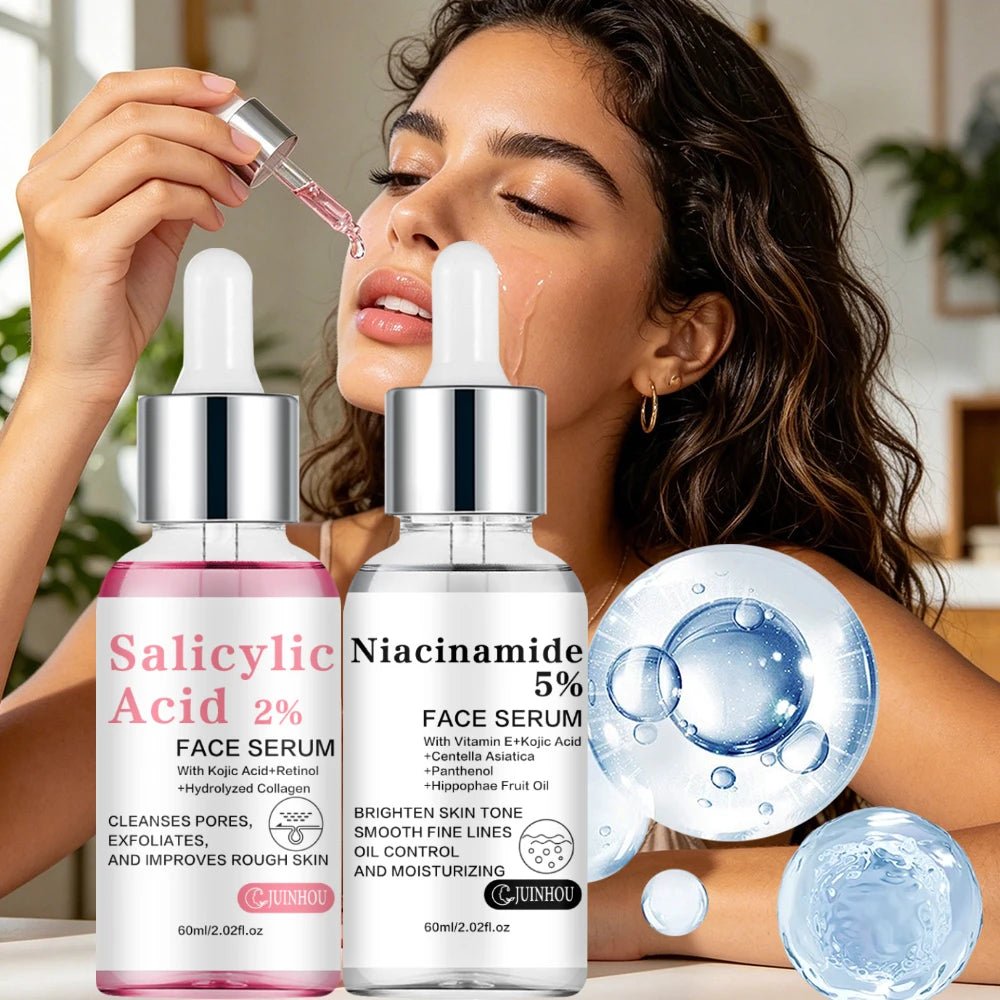 2-Piece 5% Niacinamide & 2% Salicylic Acid Face Serum Set - Velvet Haven
