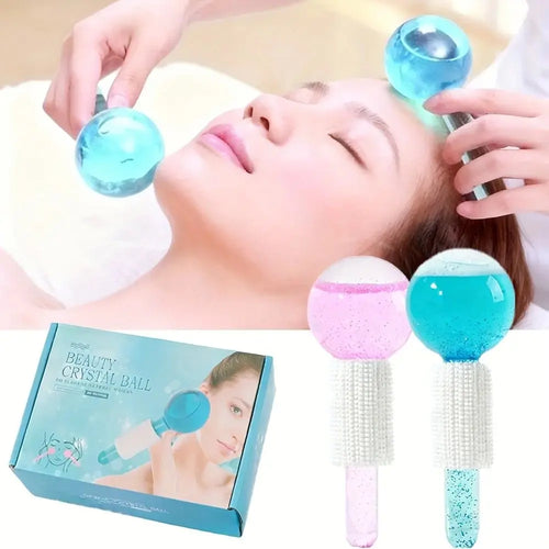 2-Piece Ice Globes Facial Massager for Face, Eyes & Neck - Velvet Haven