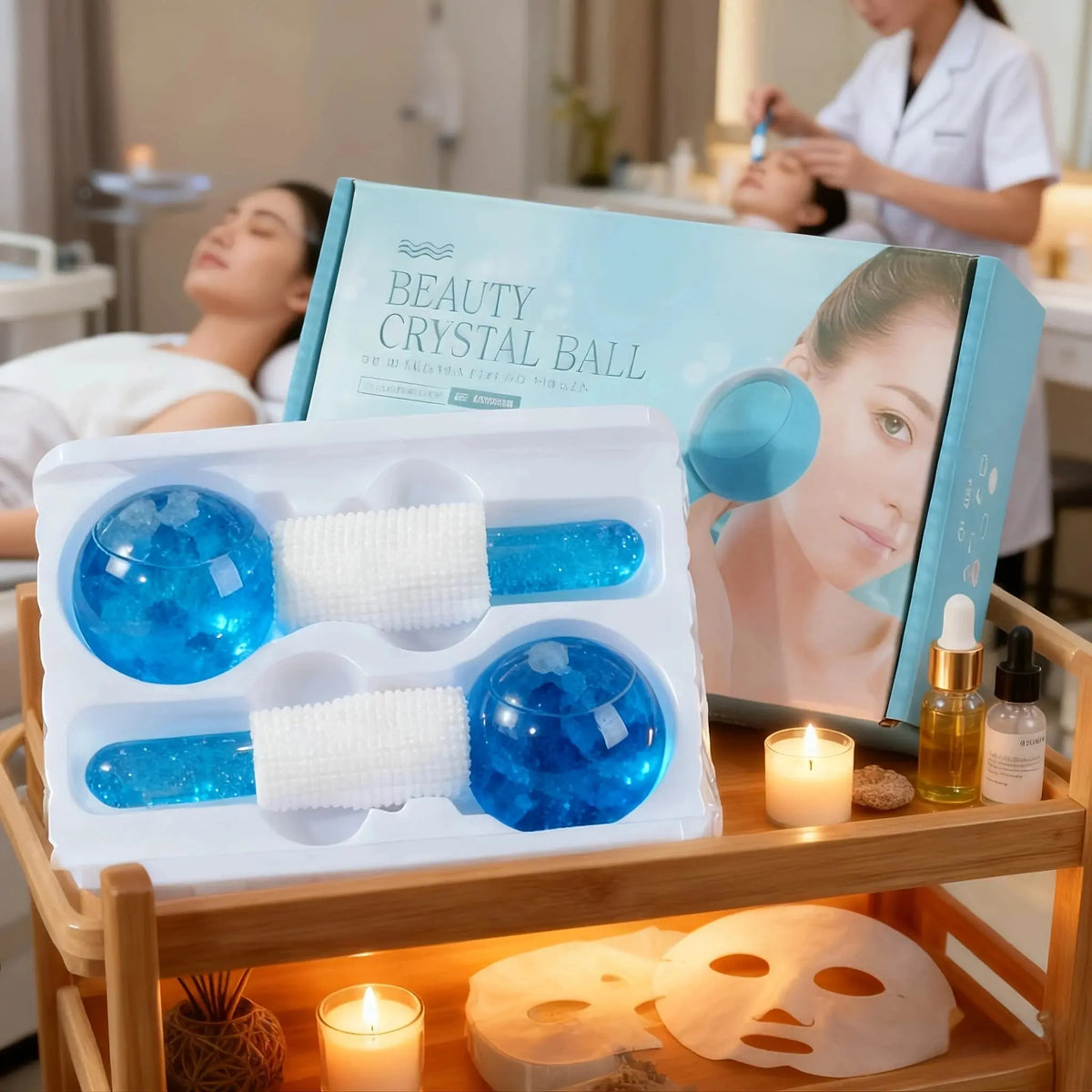 2-Piece Ice Globes Facial Massager for Face, Eyes & Neck - Velvet Haven