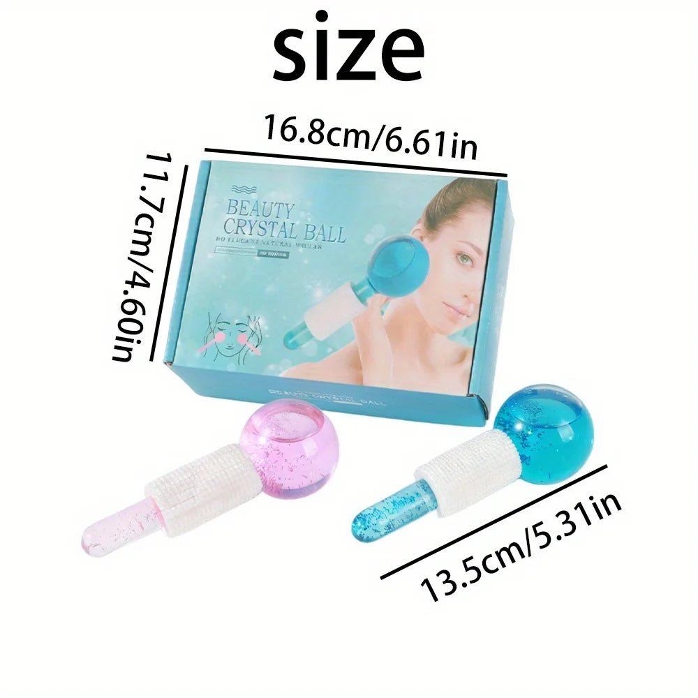 2-Piece Ice Globes Facial Massager for Face, Eyes & Neck - Velvet Haven