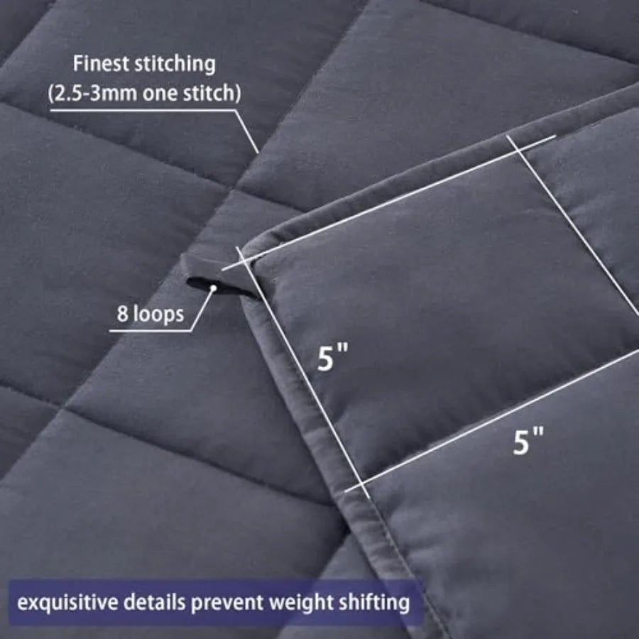 20 lb Cooling Weighted Blanket for Adults, Queen 60 x 80 - Velvet Haven