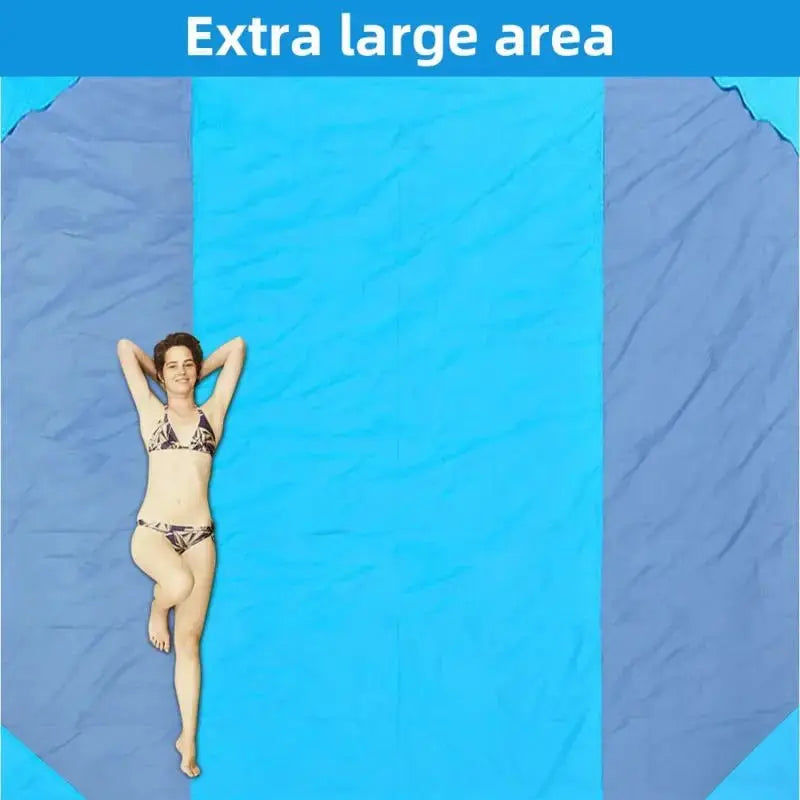 200 X 140cm/200 X 210cm Beach Blanket Sandproof Waterproof Beach Mat Lightweight Picnic Blanket for Travel Hiking Sports - Velvet Haven