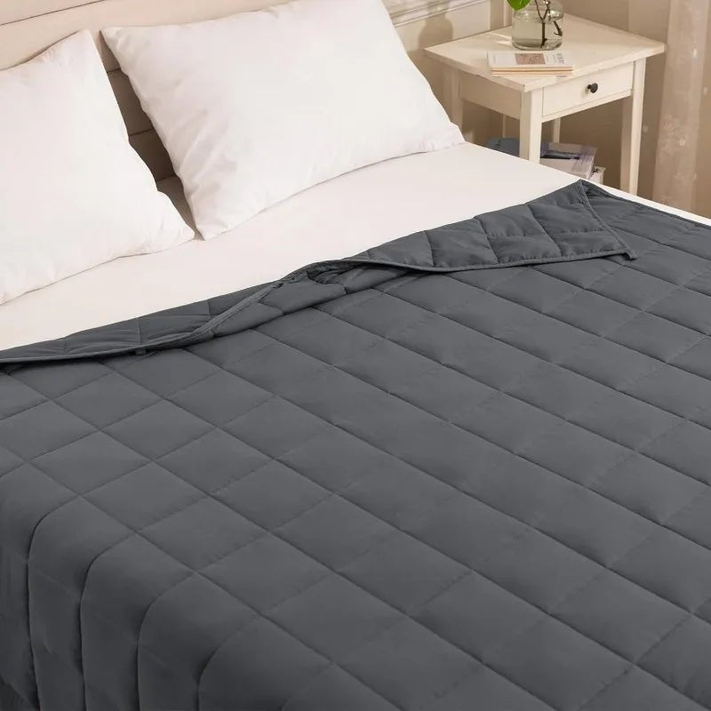 2025 New Weighted Blanket Decompression Sleep Aid Pressure Weighted Quilt Sleeping Blanket Heavy Blanket Dark Grey Muti Sizes - Velvet Haven