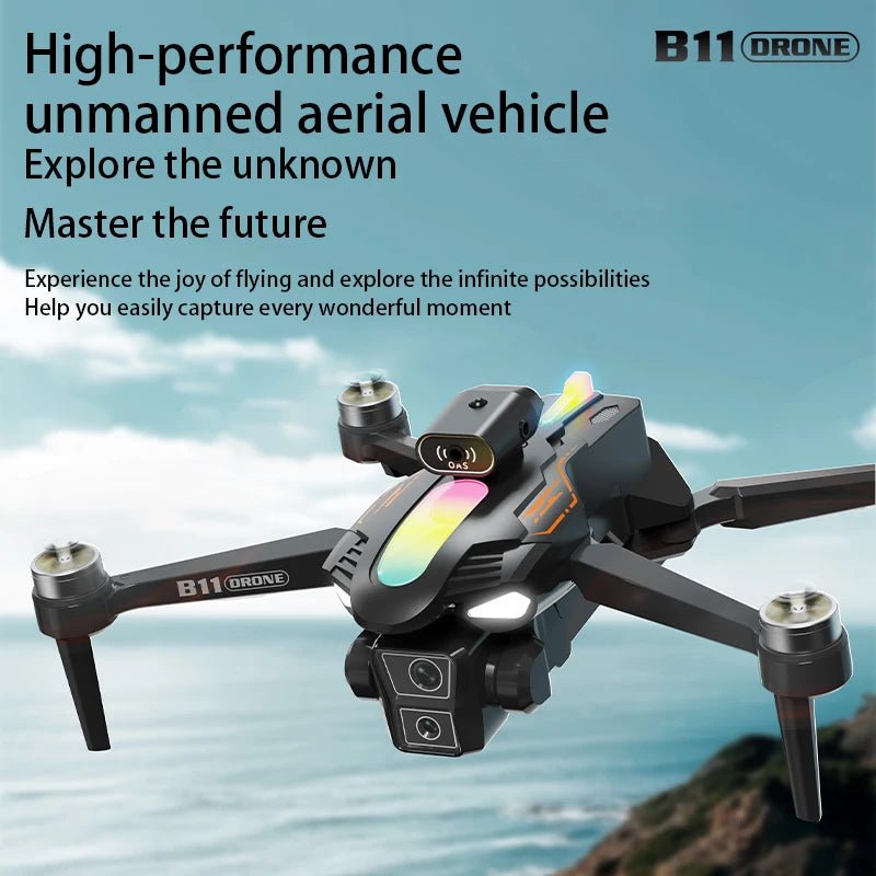 B11 Pro Foldable WiFi FPV Drone with Dual HD Cameras & Altitude Hold - Velvet Haven