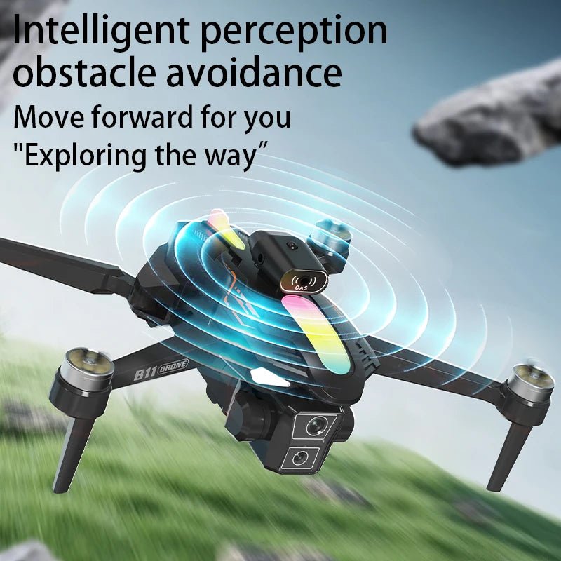 B11 Pro Foldable WiFi FPV Drone with Dual HD Cameras & Altitude Hold - Velvet Haven