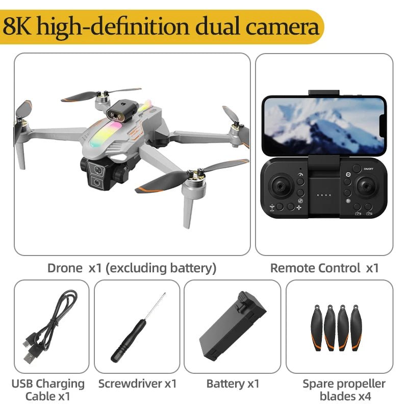 Pro Foldable WiFi FPV Drone with Dual HD Cameras & Altitude Hold - Velvet Haven