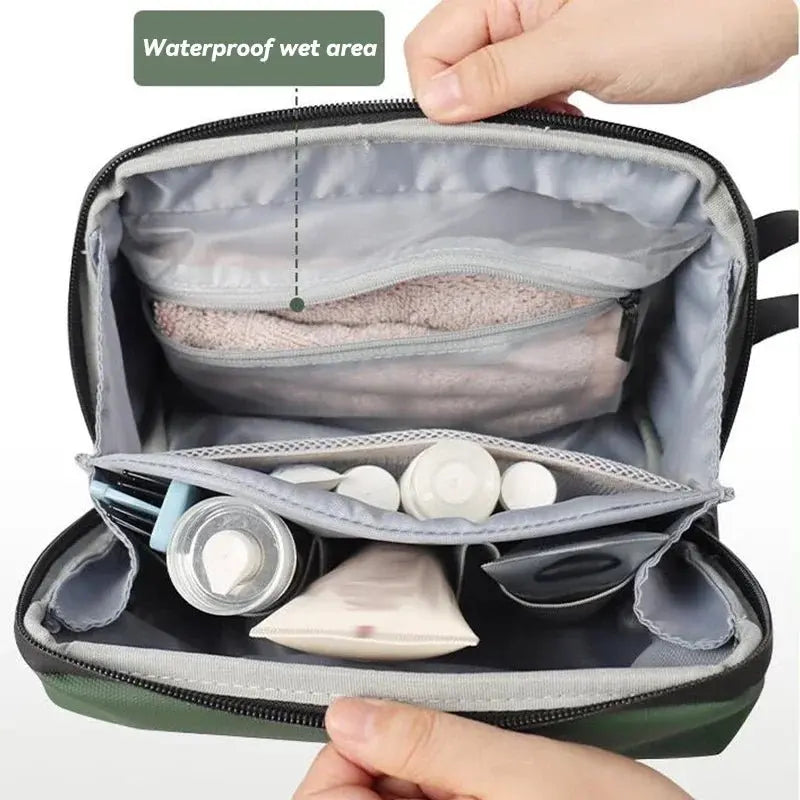 2026 New Dry Wet Separation Wash Bag Large Capacity Storage Bag Waterproof Women Makeup Bag Suitable for Travel Pouch Organizer - Velvet Haven