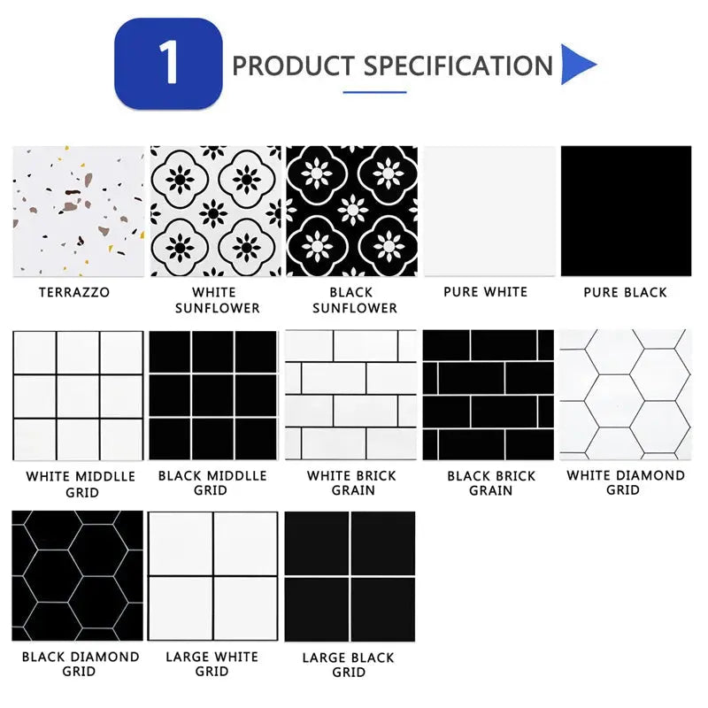 20pcs Wall Stickers PVC Imitation Marble Self-adhesive Floor Stickers 30*30cm Waterproof Bathroom living Room Decoration Decals - Velvet Haven