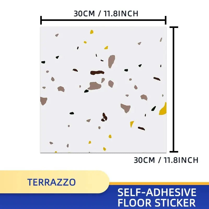 20pcs Wall Stickers PVC Imitation Marble Self-adhesive Floor Stickers 30*30cm Waterproof Bathroom living Room Decoration Decals - Velvet Haven