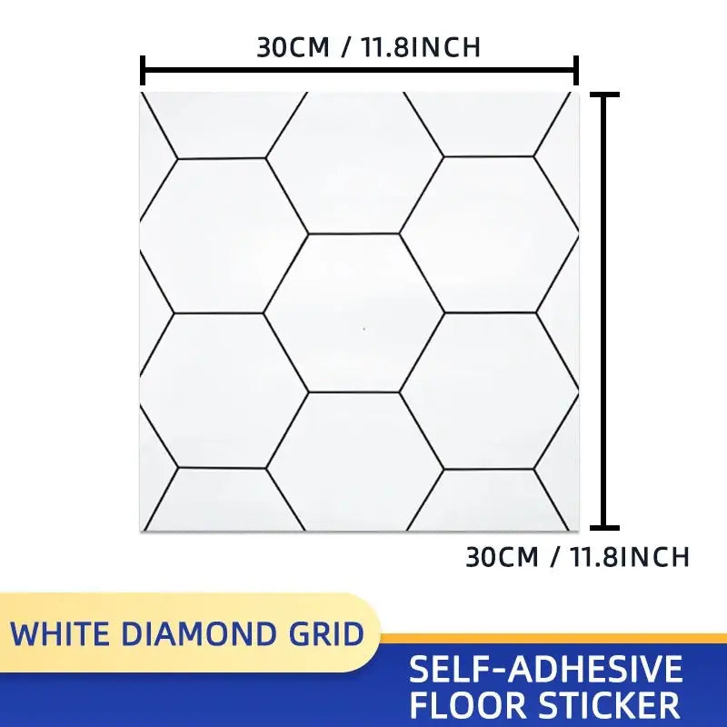 20pcs Wall Stickers PVC Imitation Marble Self-adhesive Floor Stickers 30*30cm Waterproof Bathroom living Room Decoration Decals - Velvet Haven
