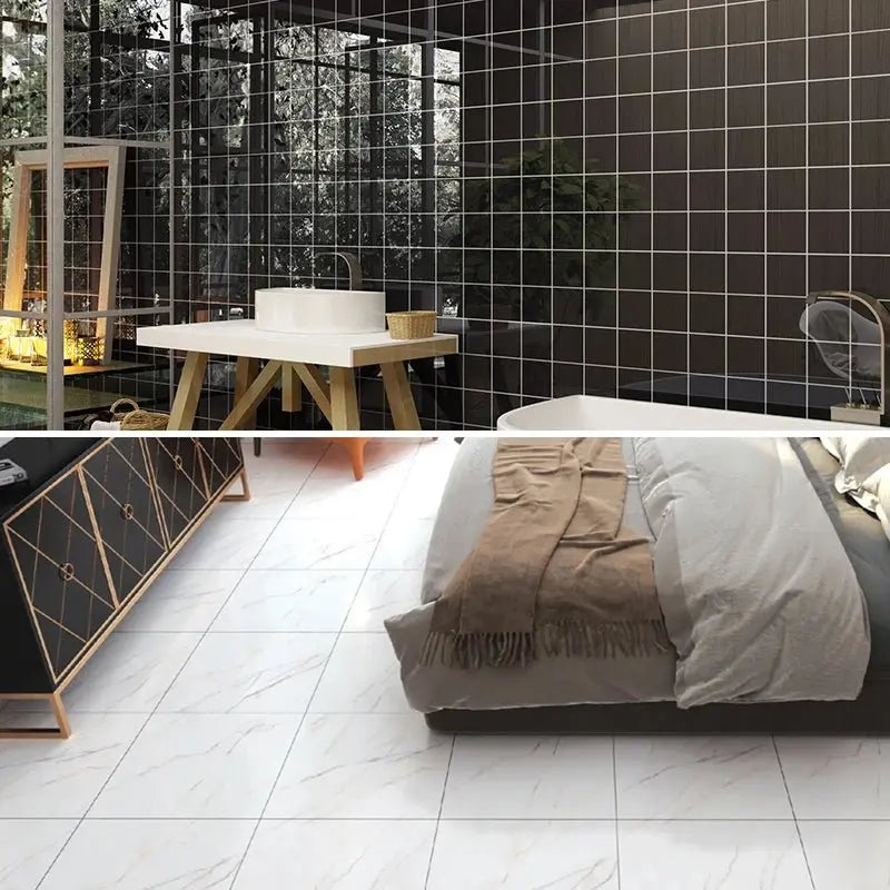 20pcs Wall Stickers PVC Imitation Marble Self-adhesive Floor Stickers 30*30cm Waterproof Bathroom living Room Decoration Decals - Velvet Haven