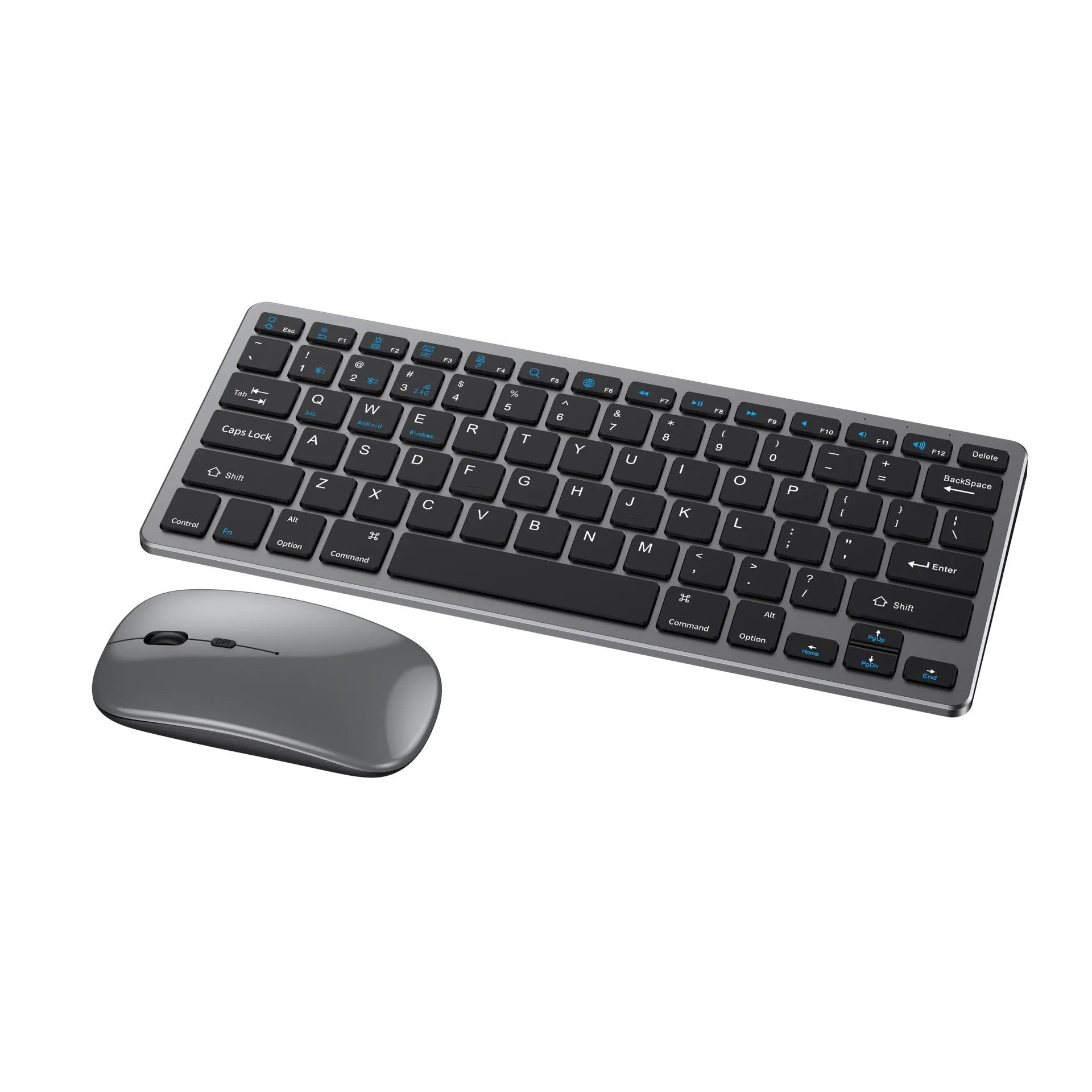 2.4G Wireless Keyboard Mouse Set Bluetooth 5.0 Keyboard Mouse Combo 3 Modes Mini Keyboard Mouse For Laptop PC Accessories - Velvet Haven