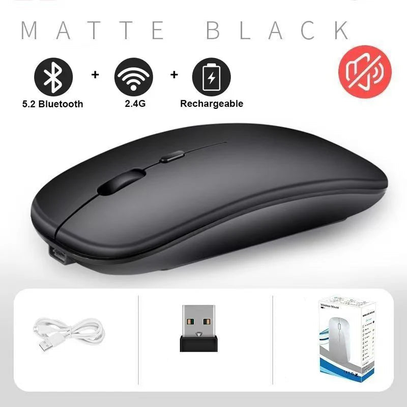 2.4G Wireless Keyboard Mouse Set Bluetooth 5.0 Keyboard Mouse Combo 3 Modes Mini Keyboard Mouse For Laptop PC Accessories - Velvet Haven