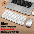 2.4G Wireless Keyboard Mouse Set Bluetooth 5.0 Keyboard Mouse Combo 3 Modes Mini Keyboard Mouse For Laptop PC Accessories - Velvet Haven