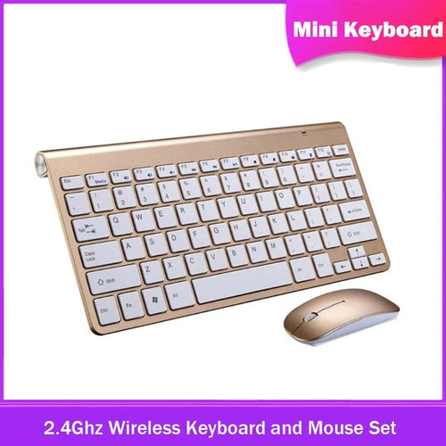 2.4Ghz Wireless Keyboard and Mouse Set 10M Range Mini Keyboard Mouse Combo Set For Notebook Laptop Desktop PC Computer - Velvet Haven