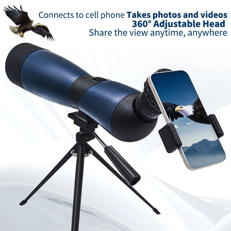 25–75x70 Waterproof Spotting Scope – BAK4 Prism for Bird Watching & Outdoor Viewing - Velvet Haven