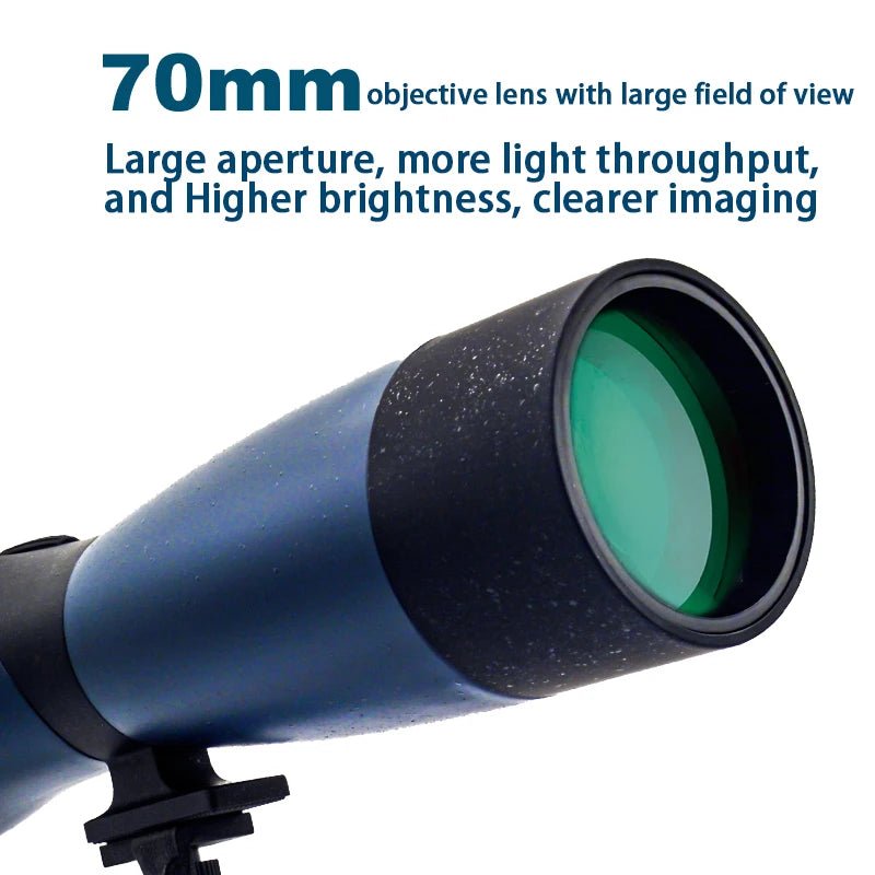 25–75x70 Waterproof Spotting Scope – BAK4 Prism for Bird Watching & Outdoor Viewing - Velvet Haven