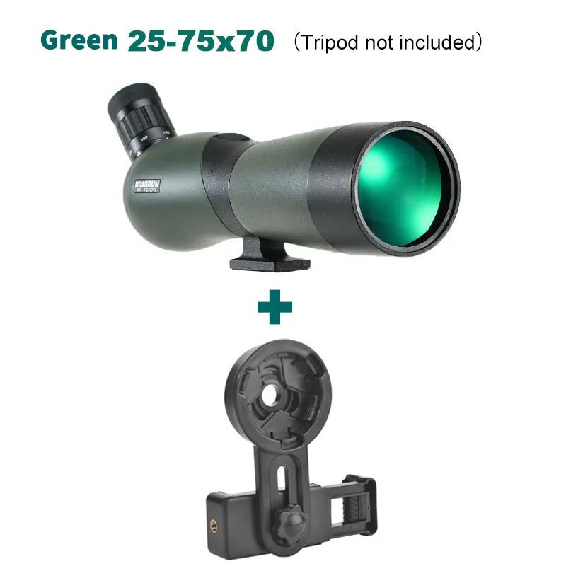 25–75x70 Waterproof Spotting Scope – BAK4 Prism for Bird Watching & Outdoor Viewing - Velvet Haven