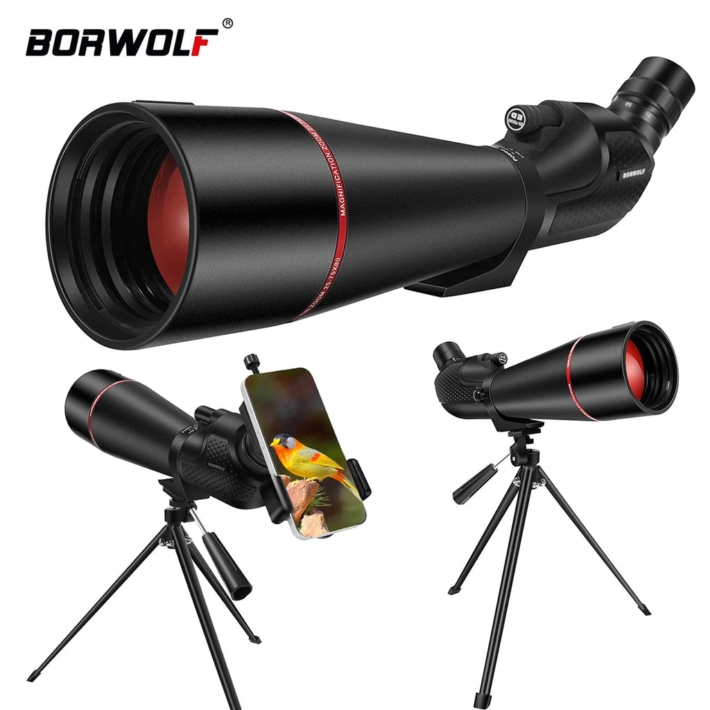 25–75x80 Waterproof Spotting Scope with Tripod – High-Power Zoom & BAK4 Prism - Velvet Haven