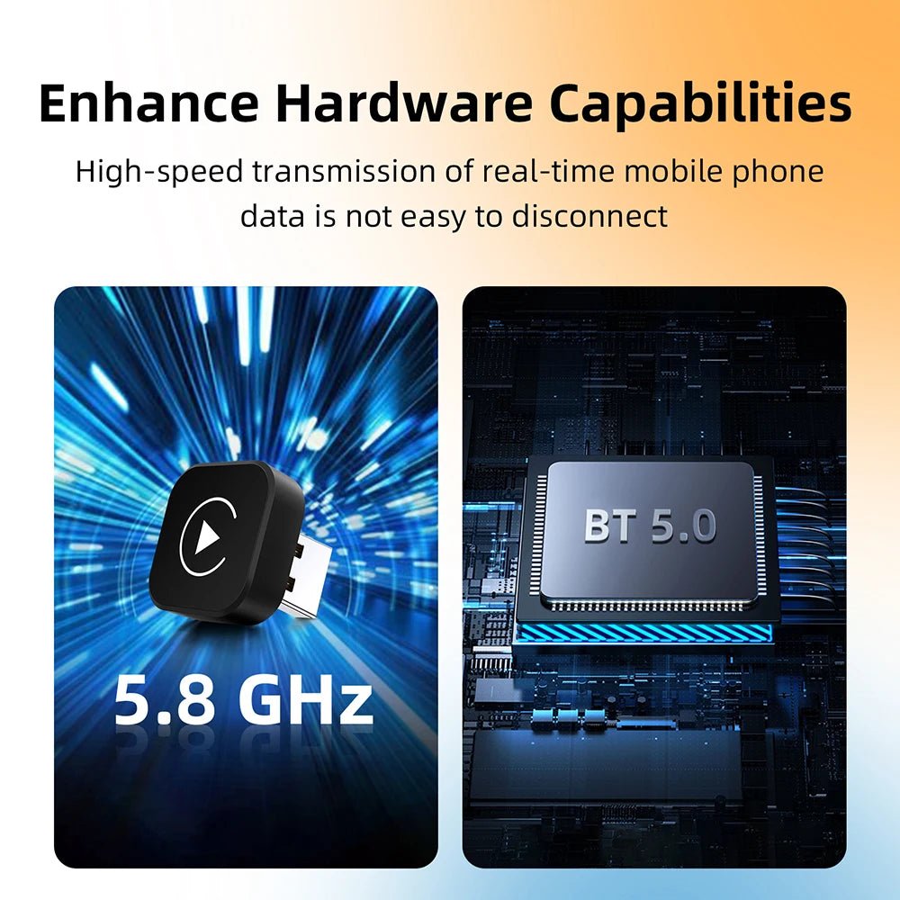 2in1 Wireless CarPlay Dongle Wireless Android Auto Adapter AI Smart Box Car Intelligent Systems For Car With Wired CarPlay - Velvet Haven