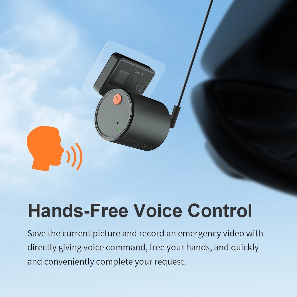 2K Dash Camera For Cars DVR KAWA Dash Cam MINI 3 Video Recorder Emergency Voice Control Night Vision WiFi APP Monitor Dashcam - Velvet Haven