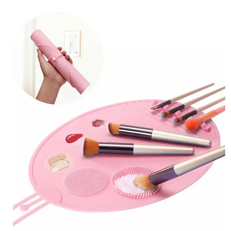 3-in-1 Silicone Makeup Mixing Mat & Brush Cleaner - Velvet Haven