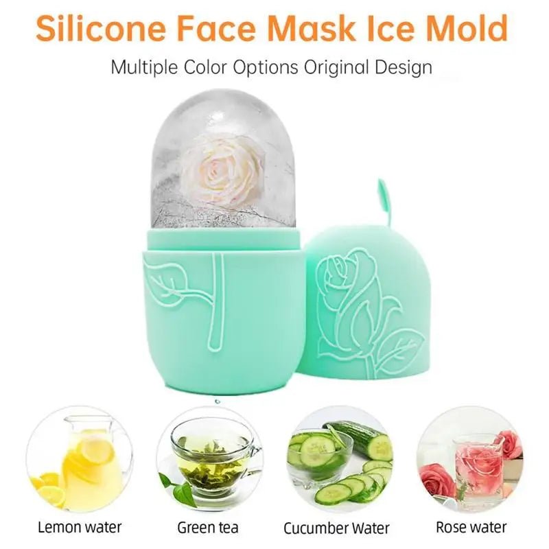 3-Piece Cooling Facial Ice Roller & Gua Sha Set - Velvet Haven
