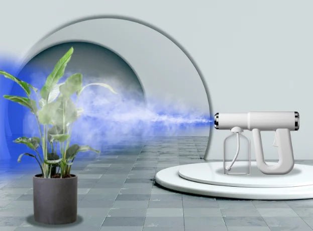 300ML USB Rechargeable Nano Mist Barber Sprayer with Blue Light - Velvet Haven