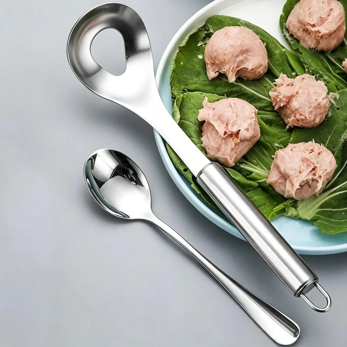304 Stainless Steel Meatball Maker Spoon, Easy Press Mold - Velvet Haven