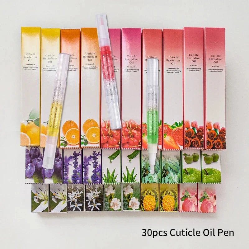 30pcs Cuticle Oil Nail Care Nutrition Oil Pen Nails Repair Hand Cuticle Manicure Treatment Nail Strengthening Care Product Set - Velvet Haven