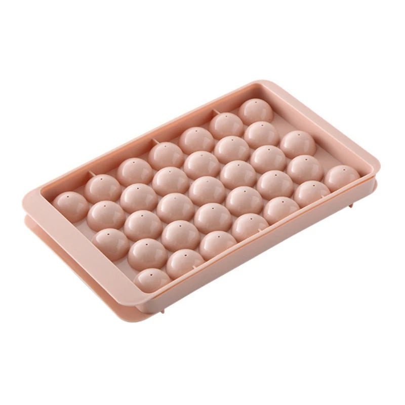 33-Cavity Silicone Ice Ball Mold Tray with Lid - Velvet Haven