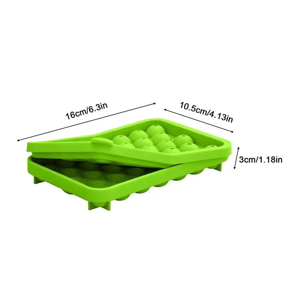 33-Piece Marble Ice Puck Mold Silicone Round Ice Cubes Tray Easy Release 33-Cavity Silicone Ice Making Mold Ice Cubes Molds - Velvet Haven