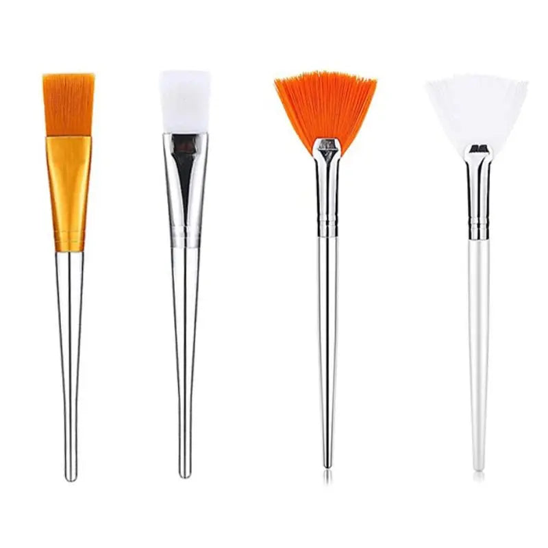 3/4Pcs Makeup Tools DIY Face Mask Brush Set Soft Applicator Brushes Includes Soft Fan Facial Brushes Acid Applicator Brush - Velvet Haven