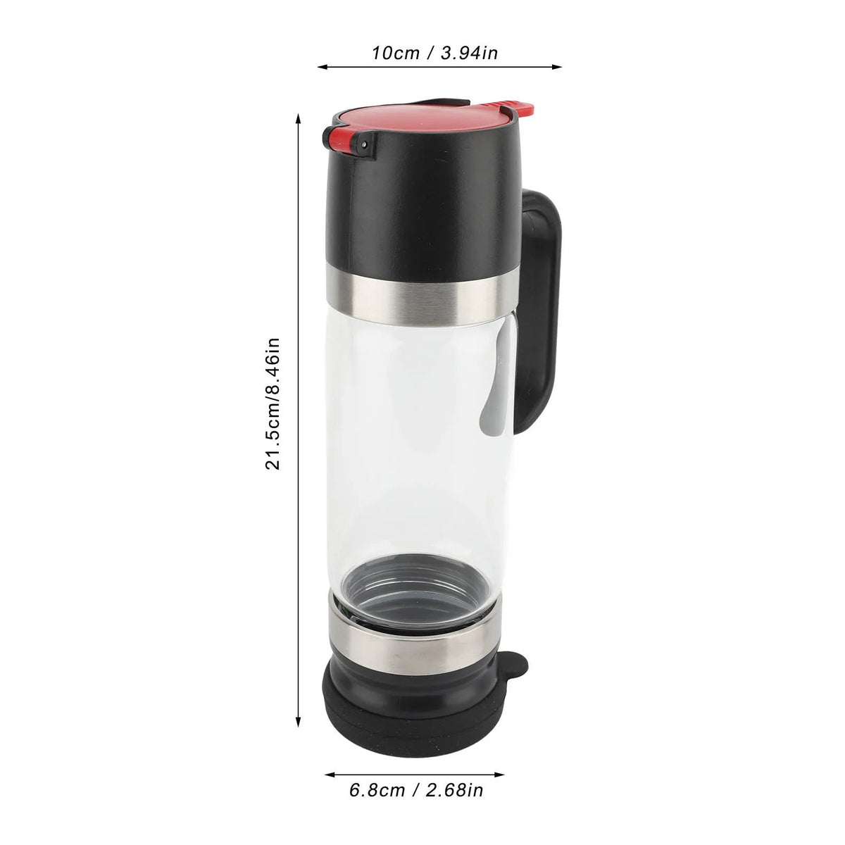350ml No-Drip Glass Honey Dispenser with Handle - Velvet Haven